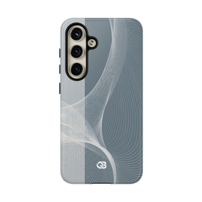 Grey Tough Phone Case for Samsung - Slate Mesh Horizon
