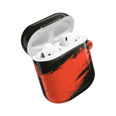 Crimson Raptor Noir · Hard Case for AirPods & AirPods Pro · Black