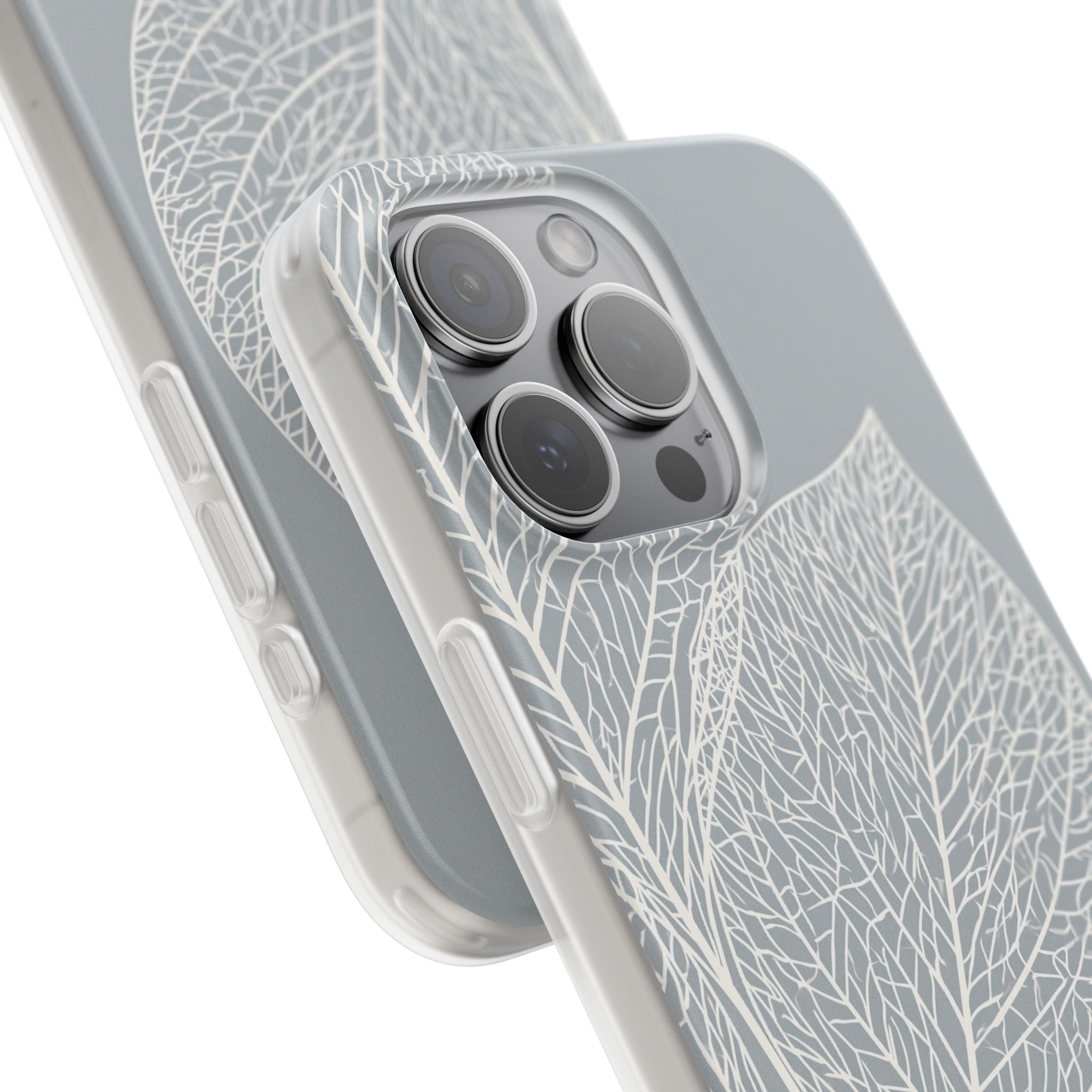Grey Lite Phone Case for iPhone - Frosted Ash Veins