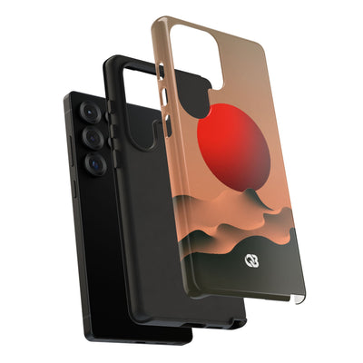 Crimson Sol Ridge · Tough Phone Case for Samsung · Red