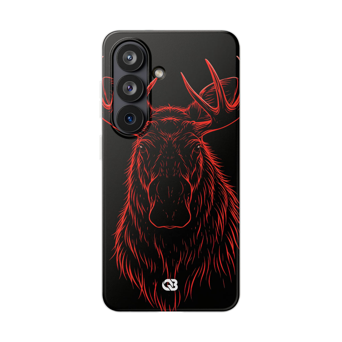 Nordic Moose Contour · Lite Phone Case for Samsung · Red