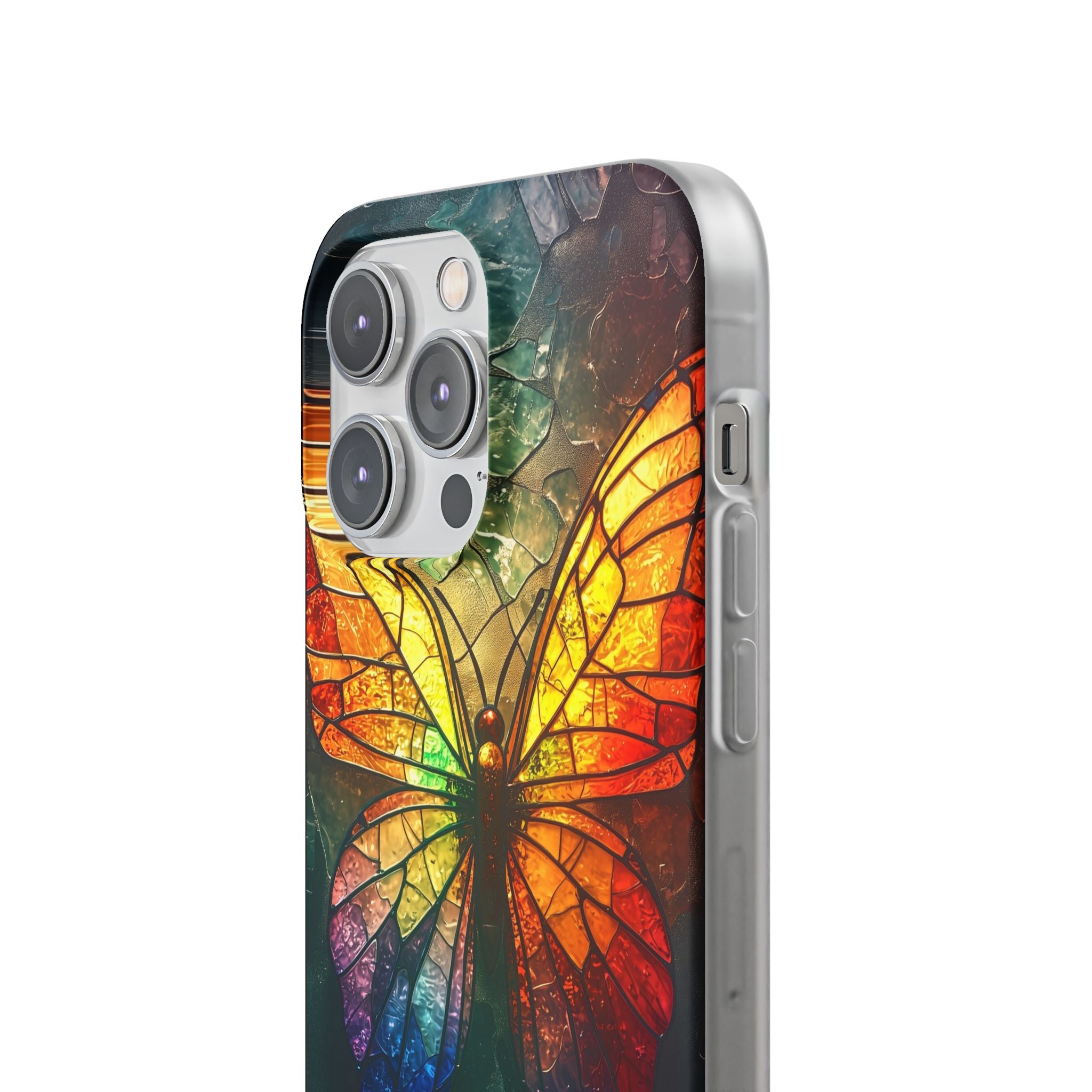 Shattered Prism Butterfly · Soft Phone Case for iPhone