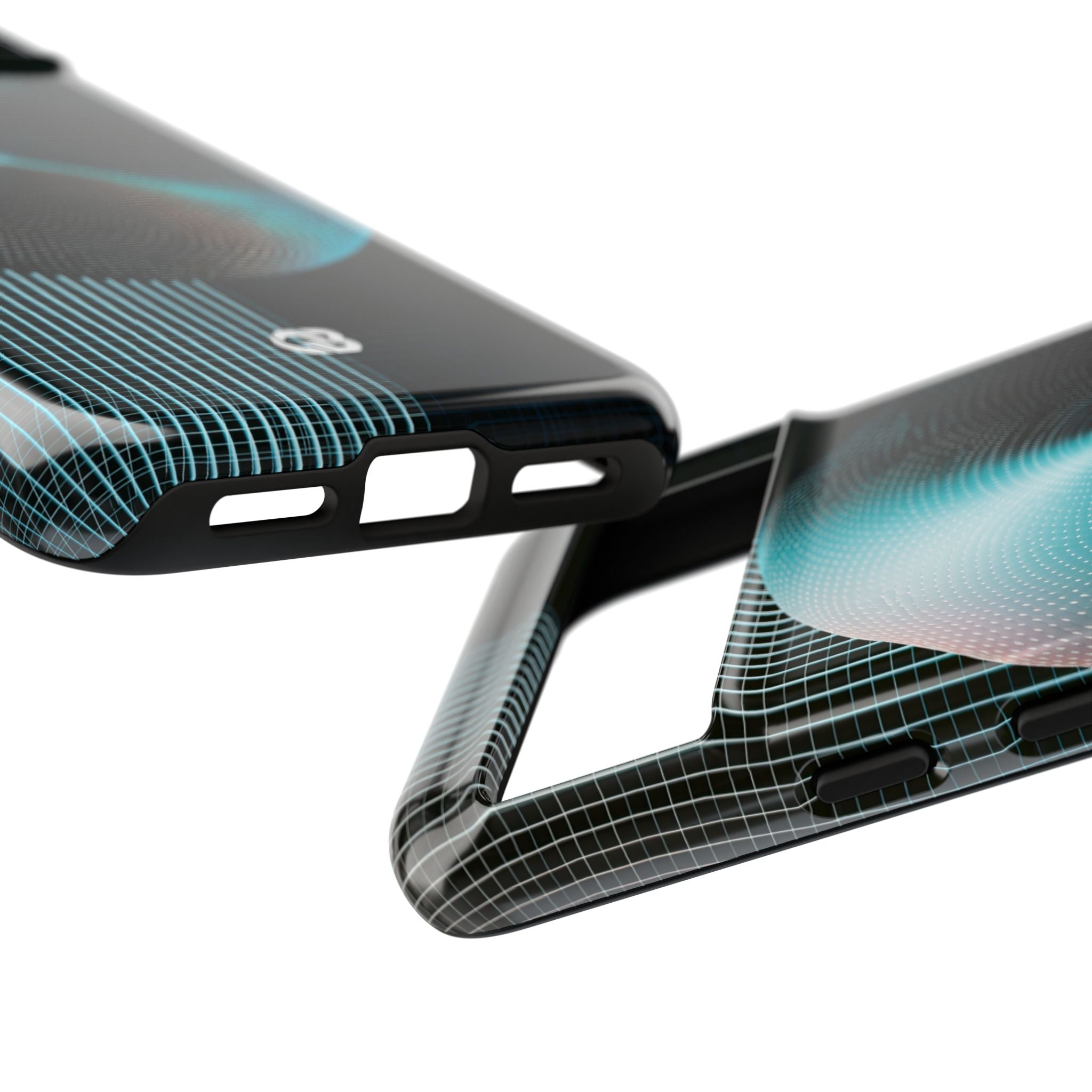 Blue Tough Phone Case for Google Pixel - Cyan Vector Sphere