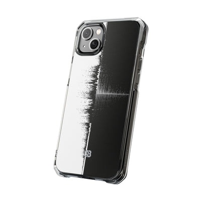 Black Impact MagSafe Phone Case for iPhone - Static Signal Split