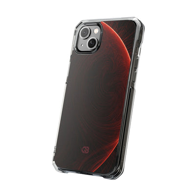 Red Impact MagSafe Phone Case for iPhone - Crimson Flare Flux