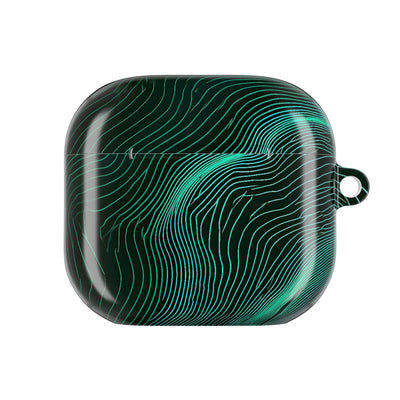 Emerald Topo Ridge · Hard Case for AirPods & AirPods Pro · Green