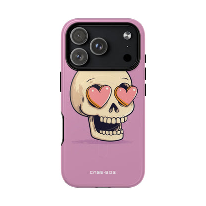 Heart Eyed Skull iPhone 17 Pro Case - Tough+ - CASE•BOB