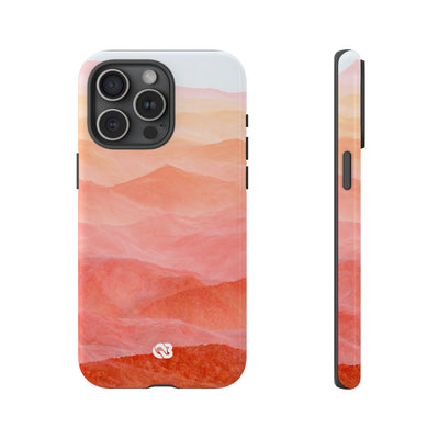 Alpenglow Ridge Vista · Tough Phone Case for iPhone · Orange