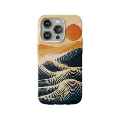 Blue Lite Phone Case for iPhone - Kyoto Cresting Tide