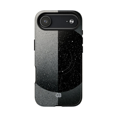 Black Tough 2.0 Magsafe Phone Case for iPhone - Lunar Static Orbit