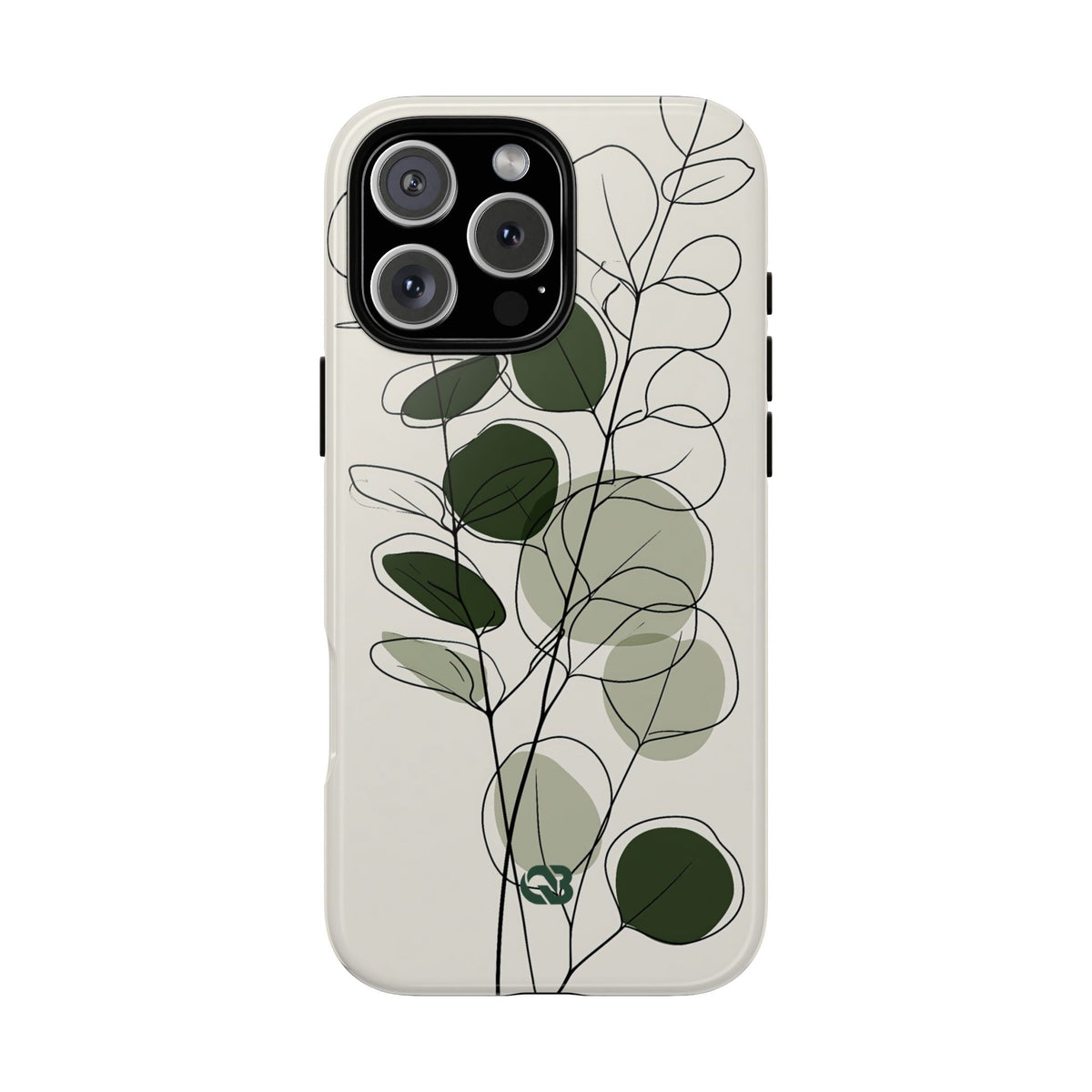 Eucalyptus Foliage Study · Tough Phone Case for iPhone · Green