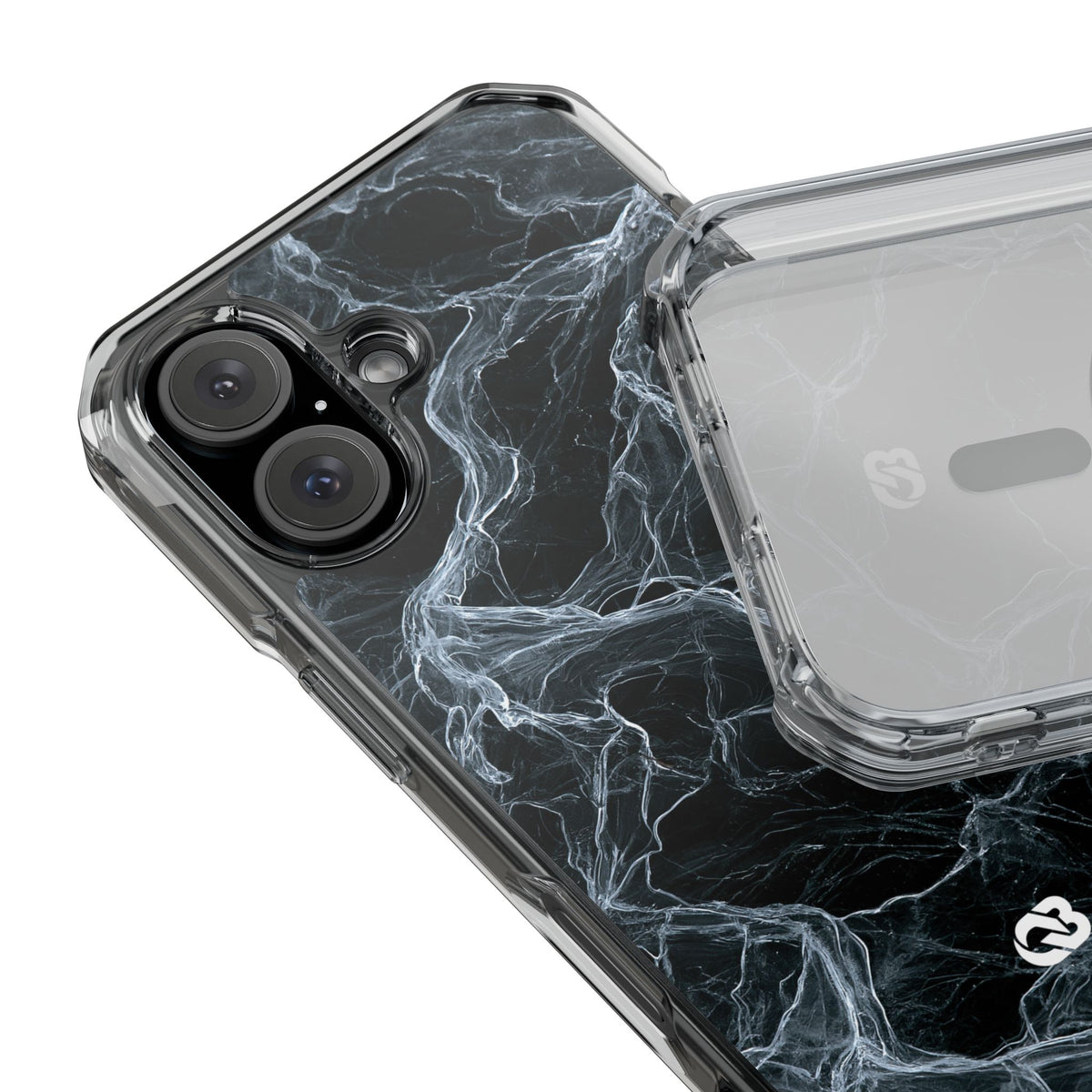 Arctic Gossamer · Clear Impact Magnetic Phone Case for iPhone · Black