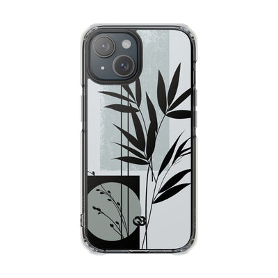 Grey Impact MagSafe Phone Case for iPhone - Sage Bamboo Noir