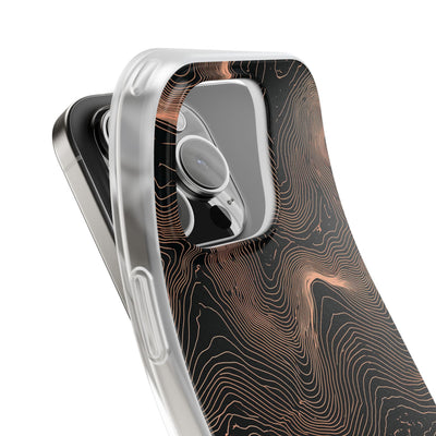 Orange Lite Phone Case for iPhone - Salmon Ridge Topo