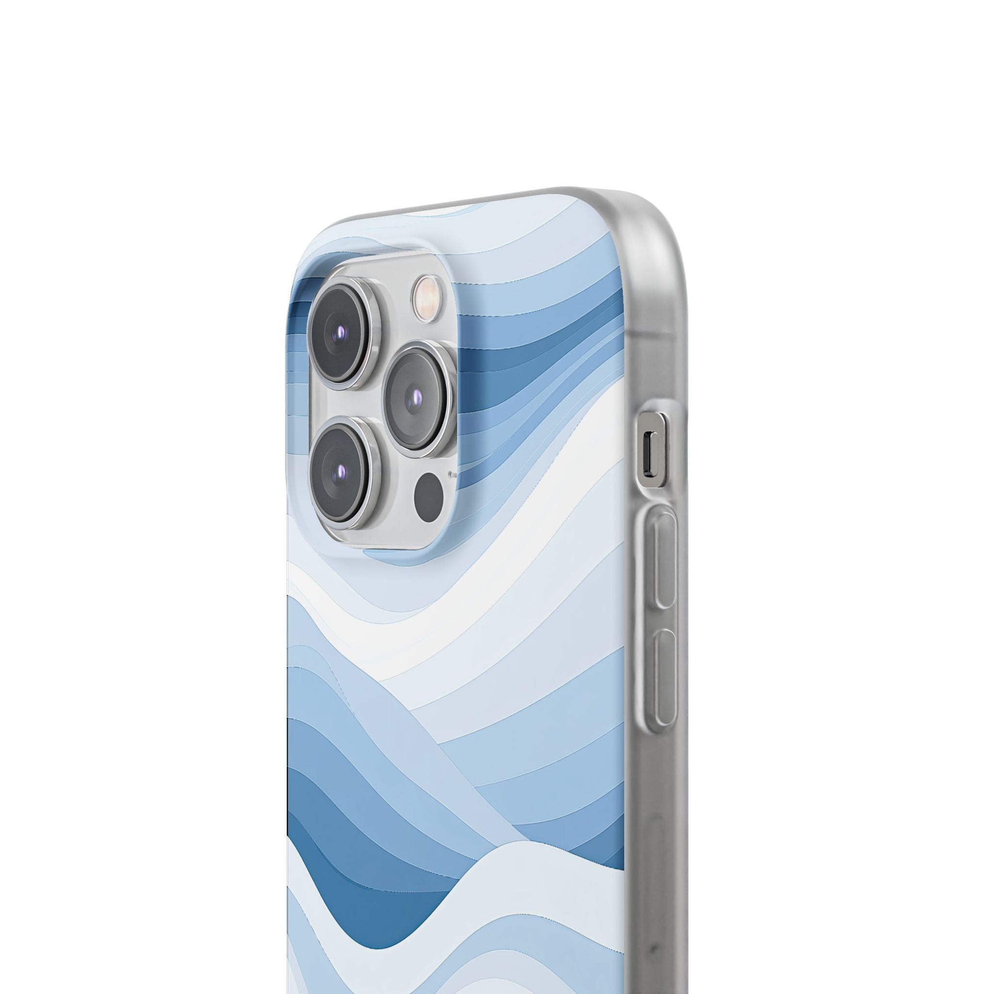 Blue Lite Phone Case for iPhone - Glacial Indigo Flow