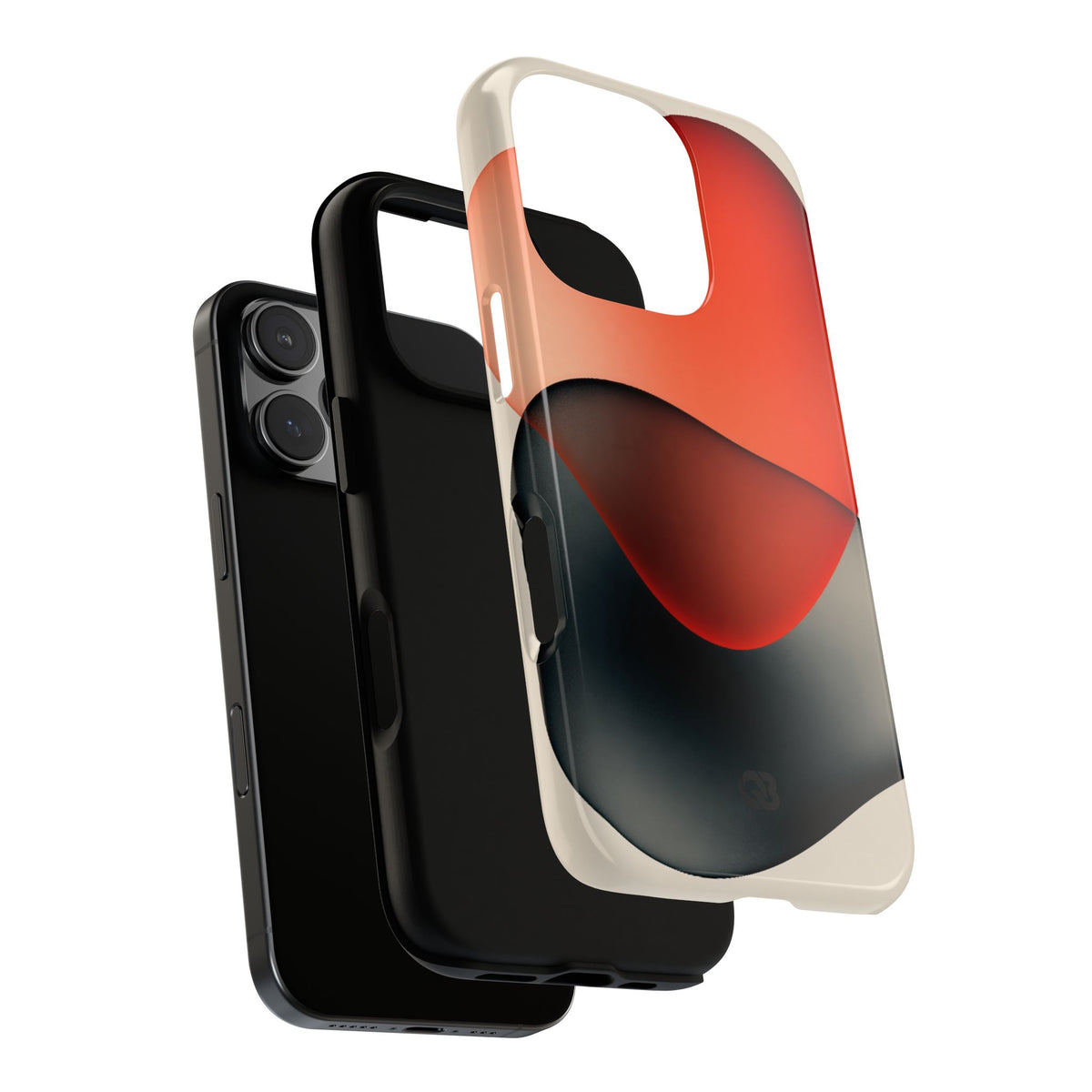 Translucent Crimson Form · Tough Phone Case for iPhone · Red