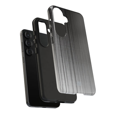 Grey Tough Phone Case for Samsung - Static Vertical Dither