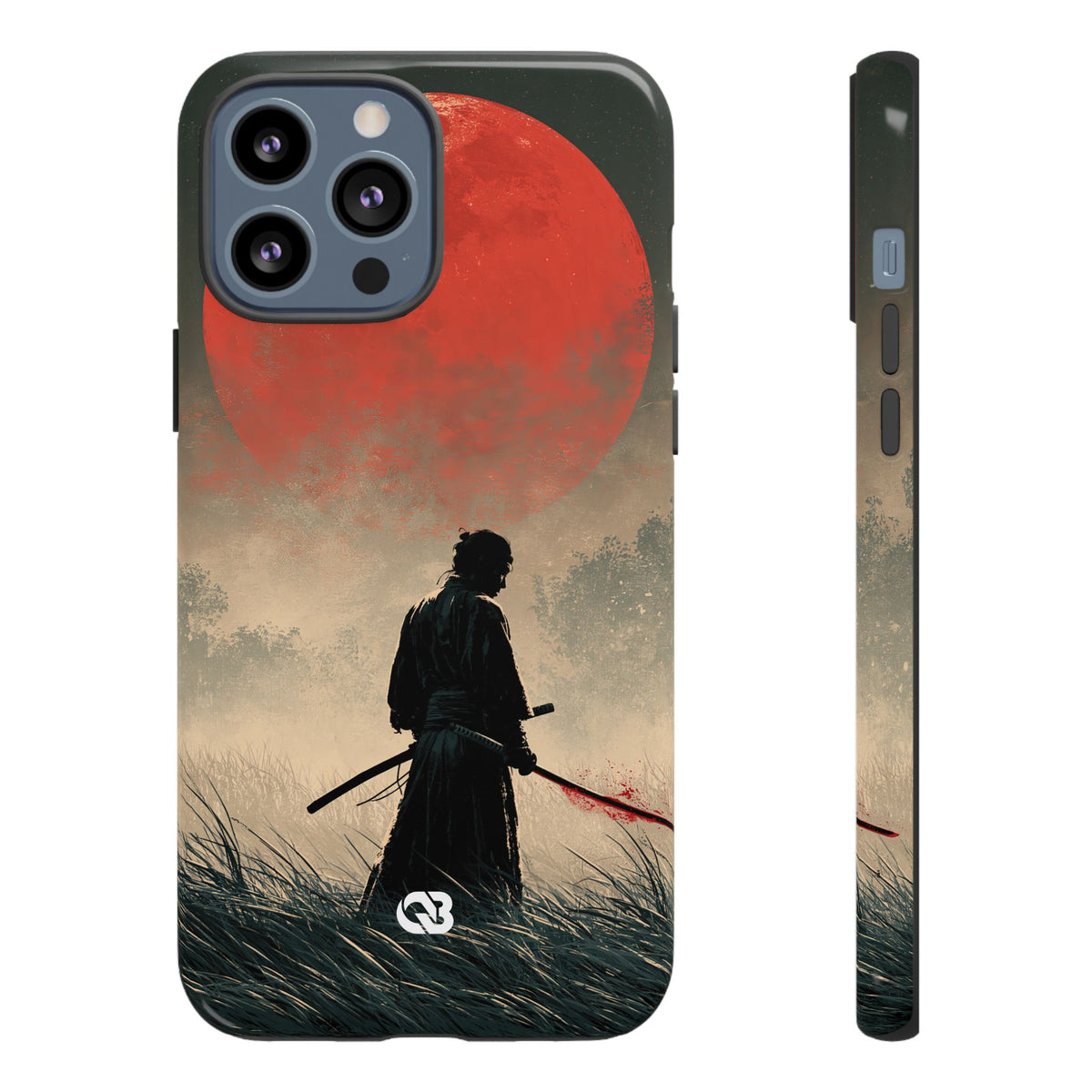Crimson Moon Ronin · Tough Phone Case for iPhone · Red