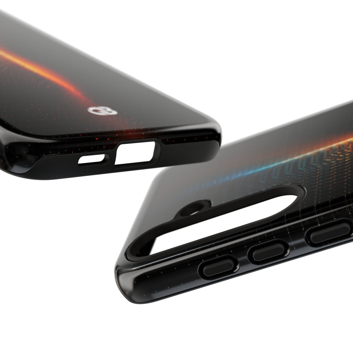 Luminous Refraction Grid · Tough Phone Case for Samsung · Black