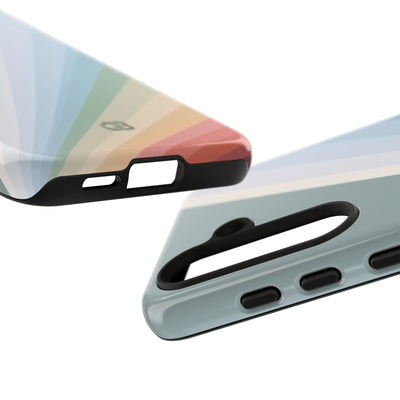 Green Tough Phone Case for Samsung - Sage Prism Beam