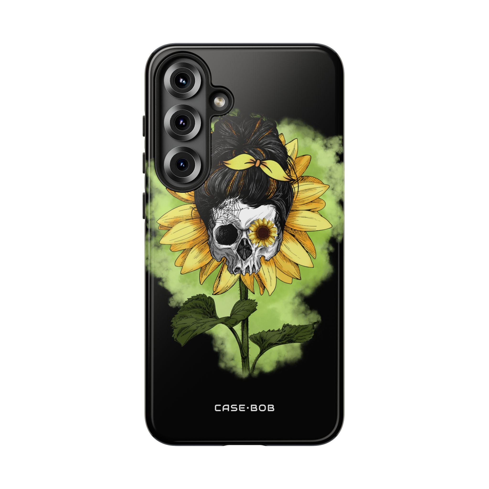 Sunflower Skull Samsung S25 Plus Case - Tough