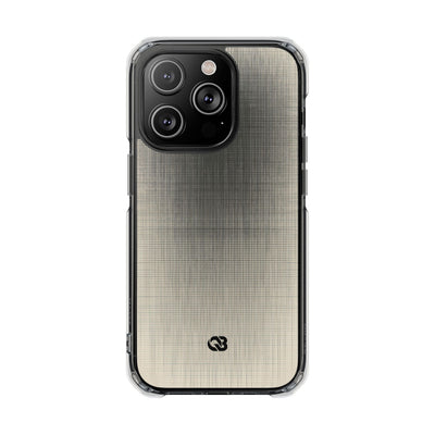 Beige Impact MagSafe Phone Case for iPhone - Carbon Screen Grid