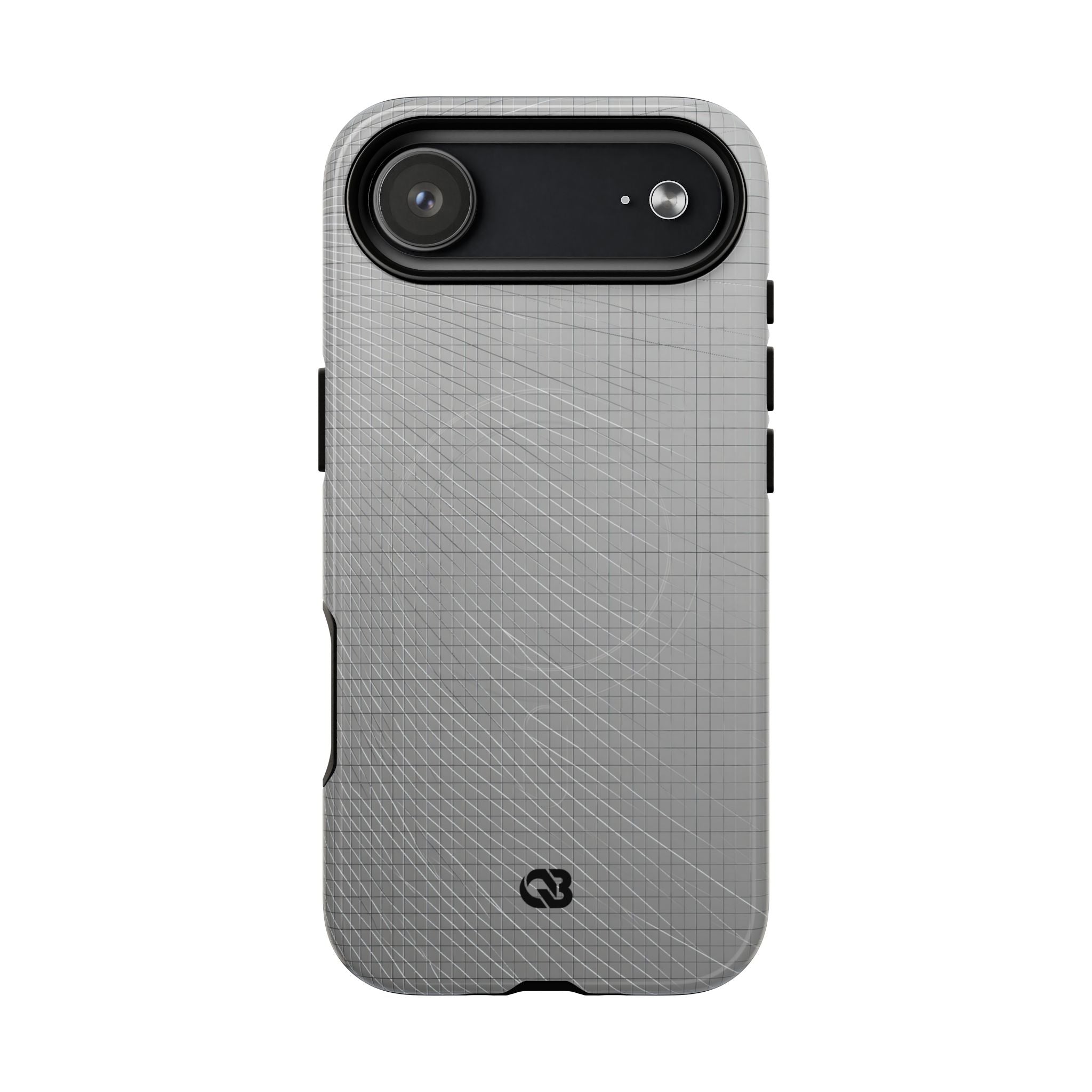 Grey Tough 2.0 Magsafe Phone Case for iPhone - Chrome Mesh Warp