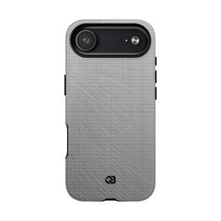 Grey Tough 2.0 Magsafe Phone Case for iPhone - Chrome Mesh Warp