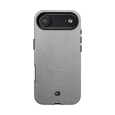 Grey Tough 2.0 Magsafe Phone Case for iPhone - Chrome Mesh Warp
