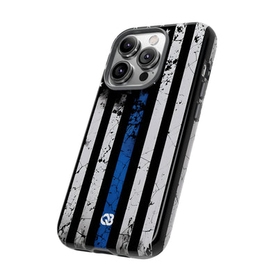 Gritty Cobalt Flag · Tough Phone Case for iPhone