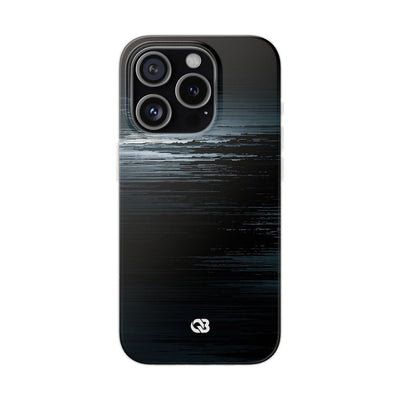 Black Lite Phone Case for iPhone - Frozen Signal Glitch