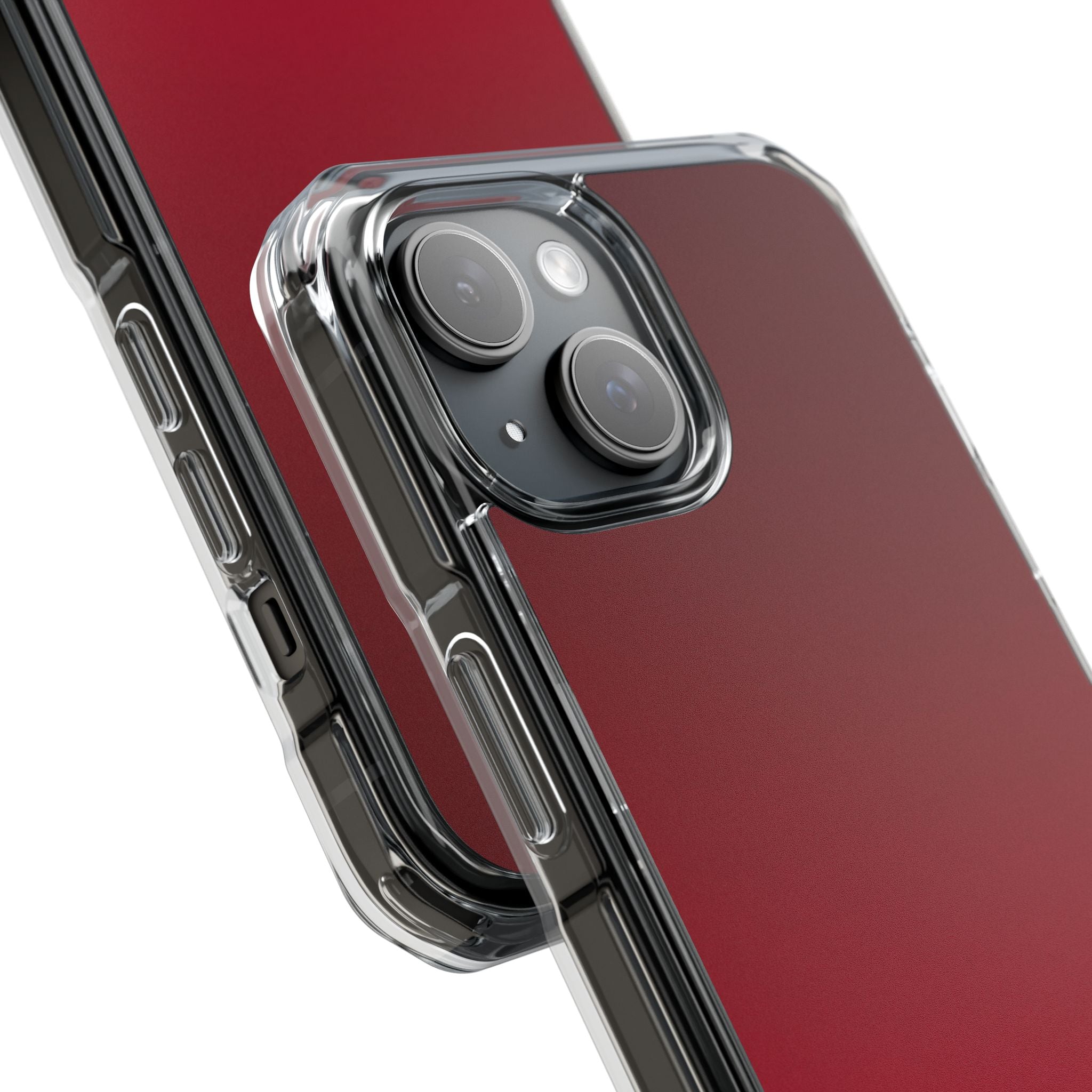 Red Impact MagSafe Phone Case for iPhone - Crimson Velvet Fade