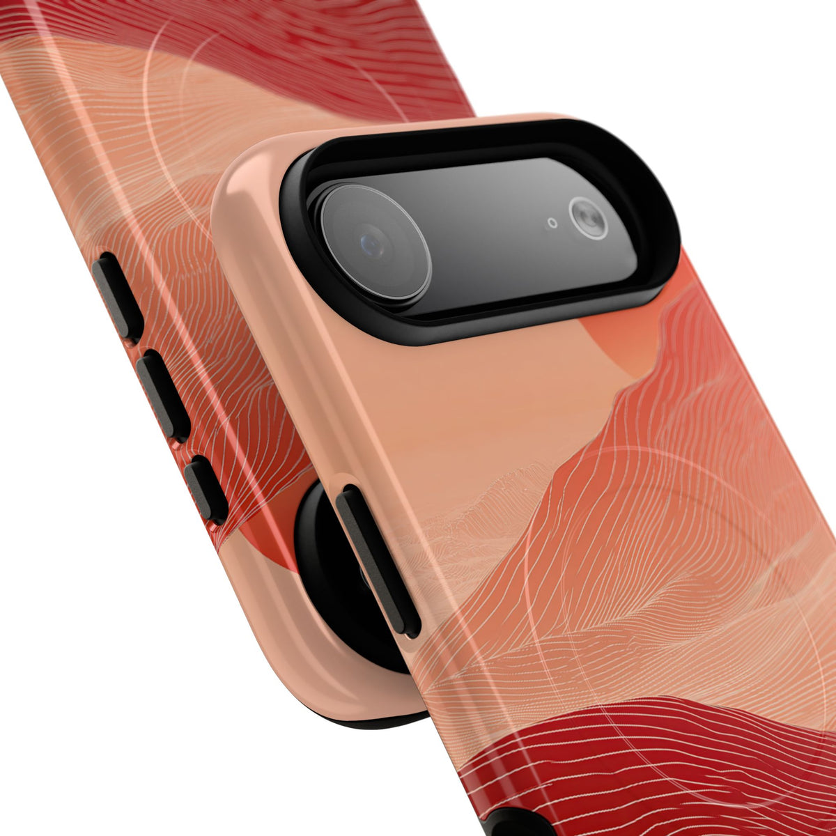 Crimson Dune Horizon · Tough 2.0 Magnetic Phone Case for iPhone · Red