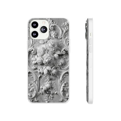 Rococo Marble Rose · Lite Phone Case for iPhone ·  White