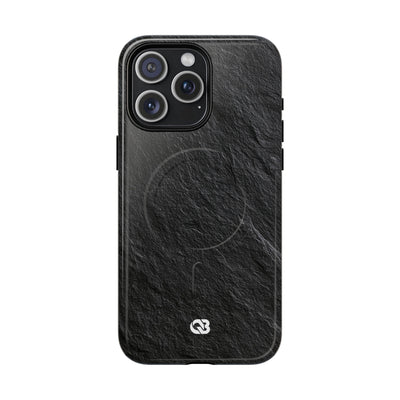 Black Tough 2.0 Magsafe Phone Case for iPhone - Raw Obsidian Slate