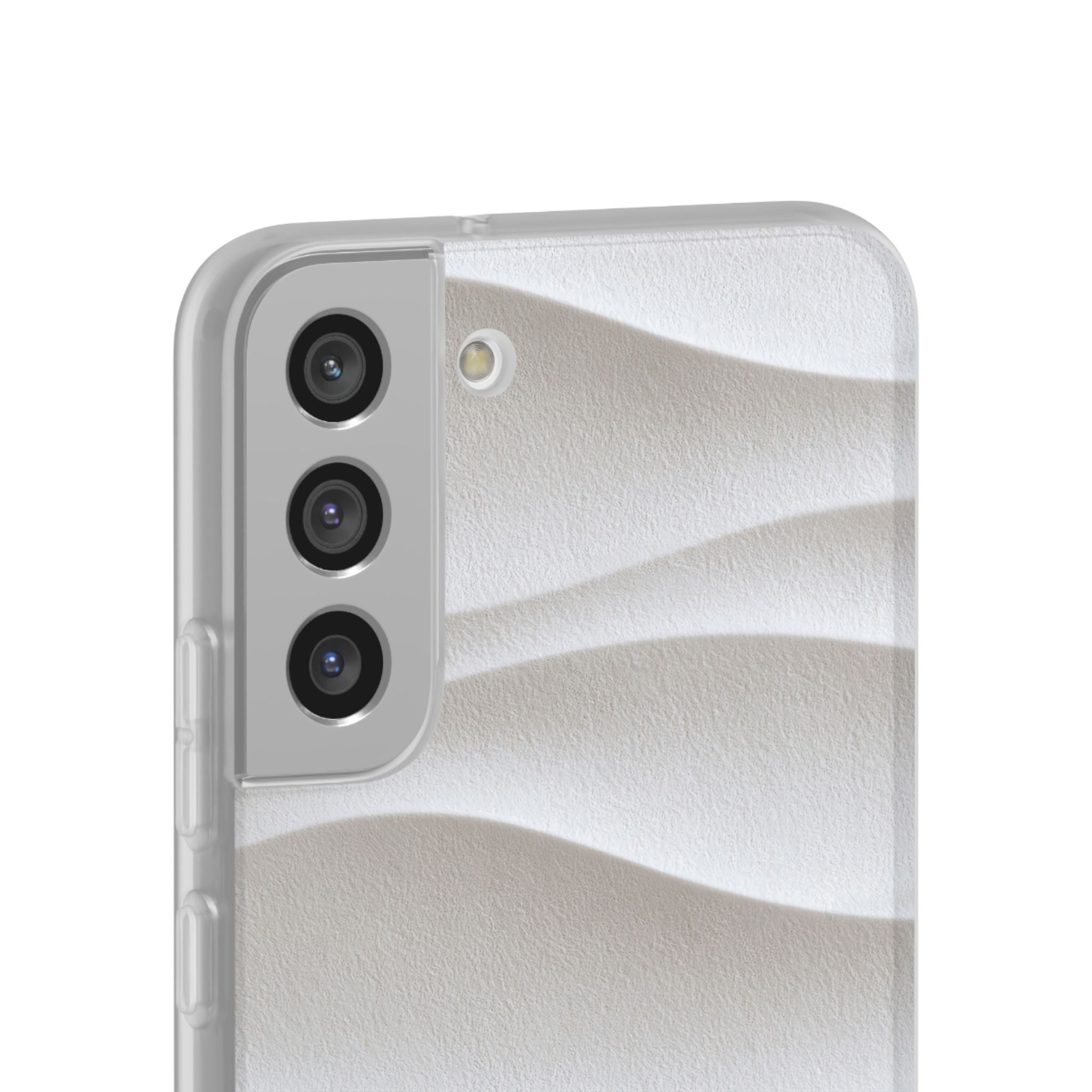 White Lite Phone Case for Samsung - Arctic Flow Ridges