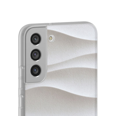 White Lite Phone Case for Samsung - Arctic Flow Ridges