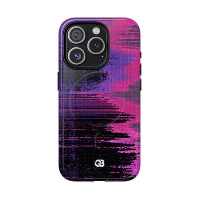 Neon Signal Shift · Tough 2.0 Magnetic Phone Case for iPhone · Purple
