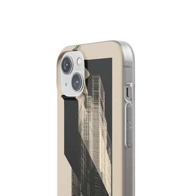 Beige Lite Phone Case for iPhone - Monolith Urban Grid