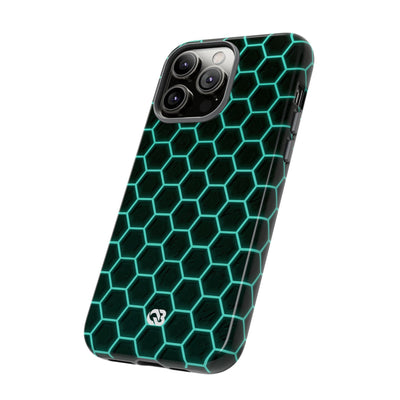 Neon Hex Spectrum · Tough Phone Case for iPhone · Teal