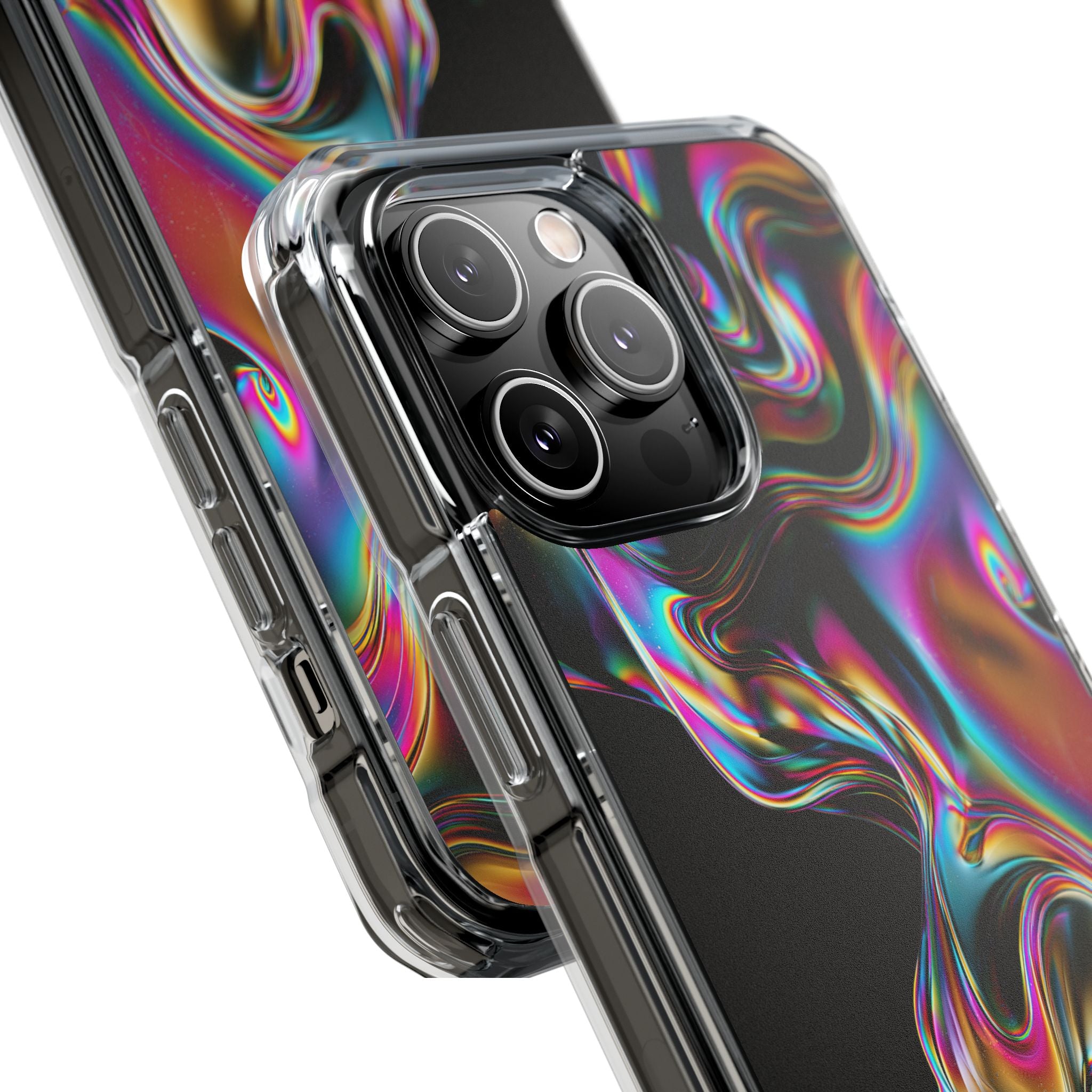 Purple Impact MagSafe Phone Case for iPhone - Liquid Neon Chrome