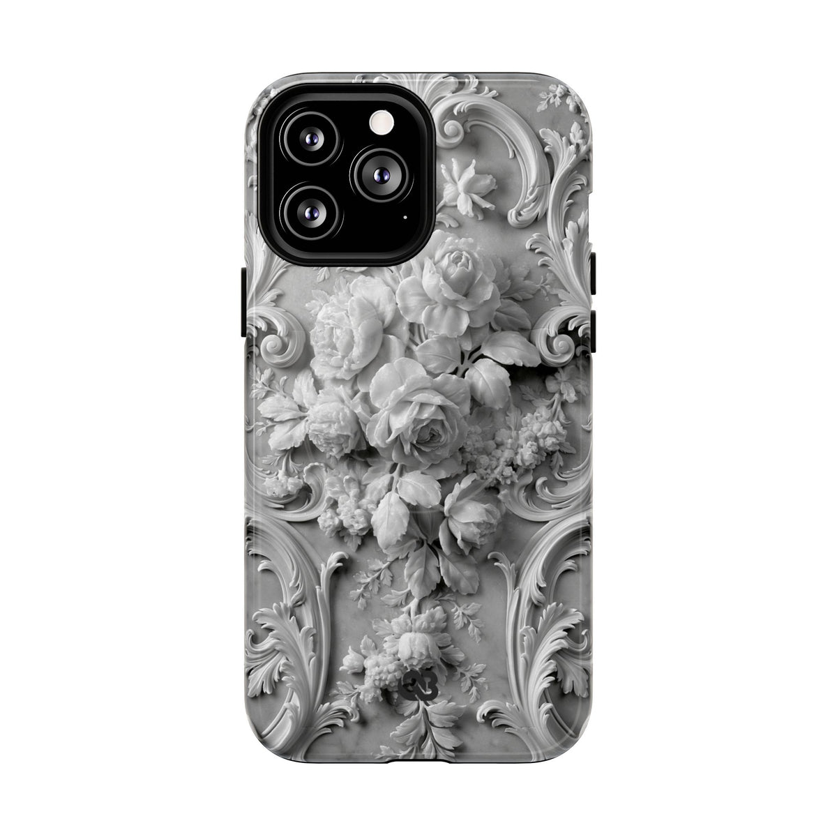 Rococo Marble Rose · Tough 2.0 Magnetic Phone Case for iPhone · White