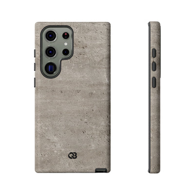 Grey Tough Phone Case for Samsung - Brutalist Stone Grit