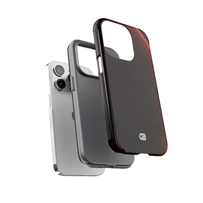 Crimson Solar Horizon · Tough Phone Case for iPhone · Red