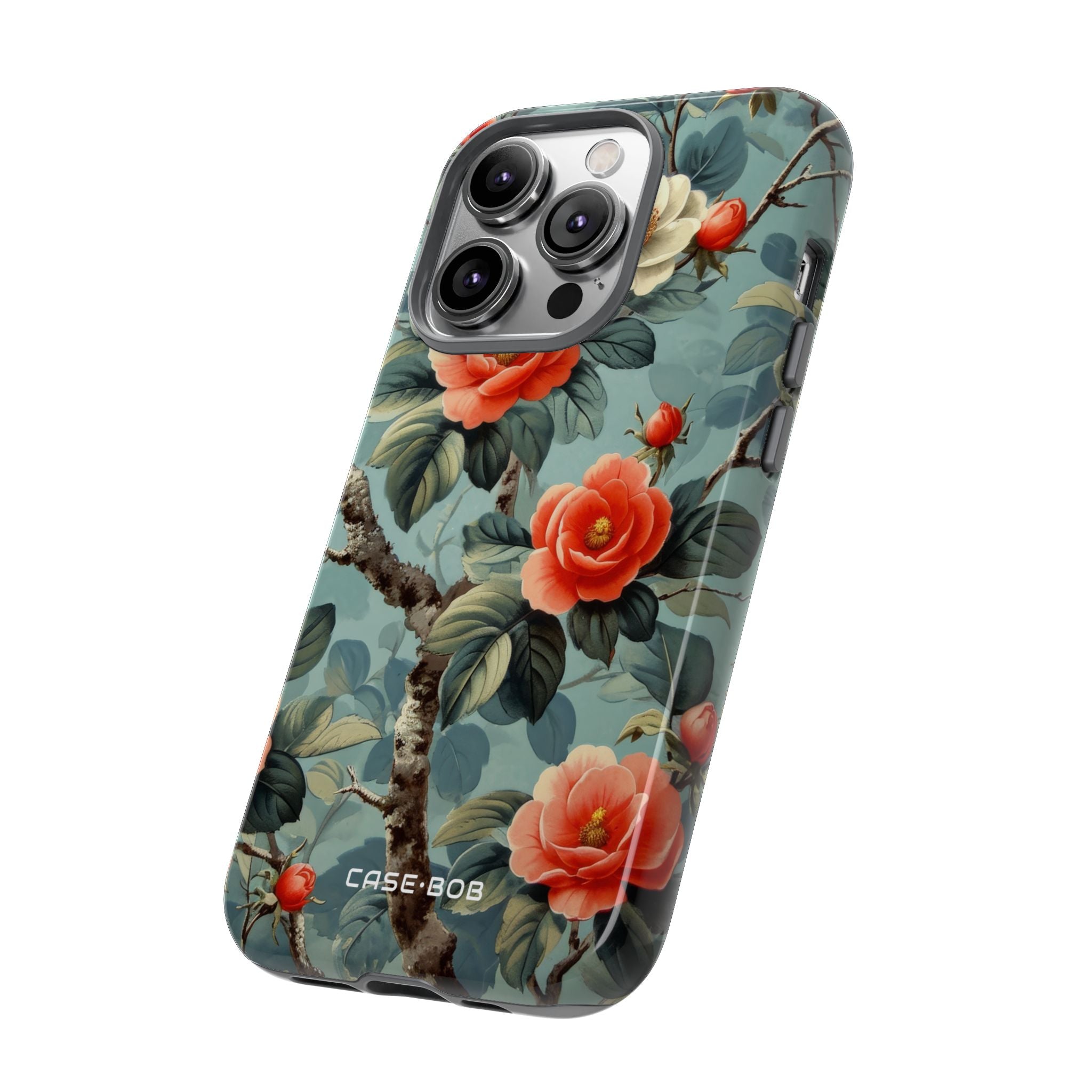 Coral Bloom iPhone 14 Pro Cover - Tough