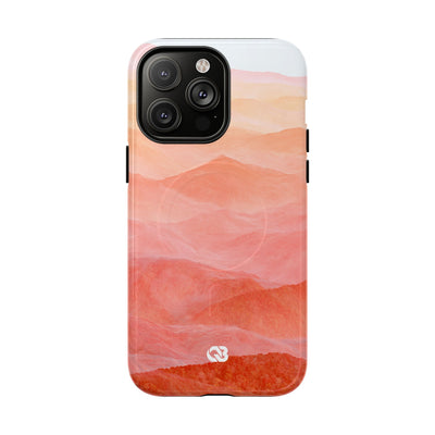 Alpenglow Ridge Vista · Tough 2.0 Magnetic Phone Case for iPhone · Orange