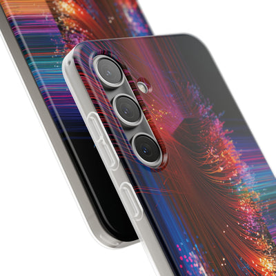 Black Lite Phone Case for Samsung - Cyber Optic Streak