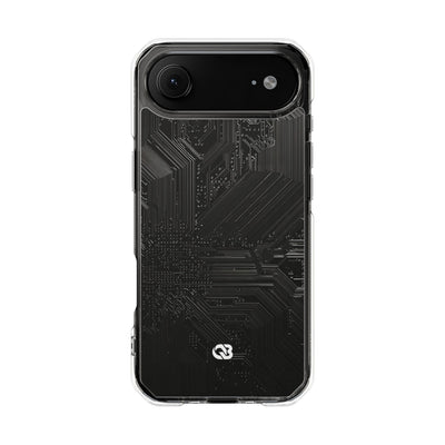 Obsidian Circuitry · Clear Impact Magnetic Phone Case for iPhone ·  Black