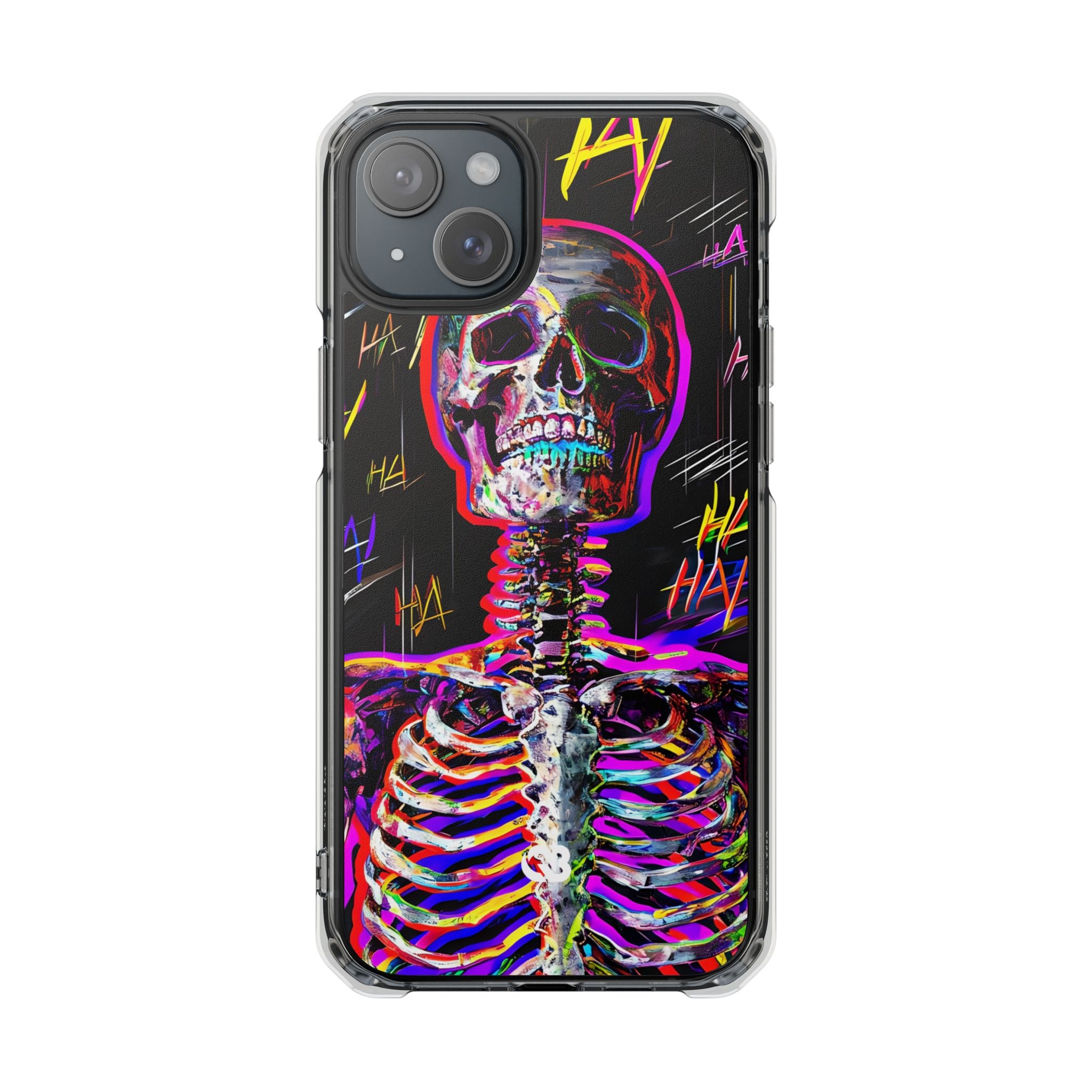Neon Glitch Skeleton · Impact Custodia per iPhone · Magsafe