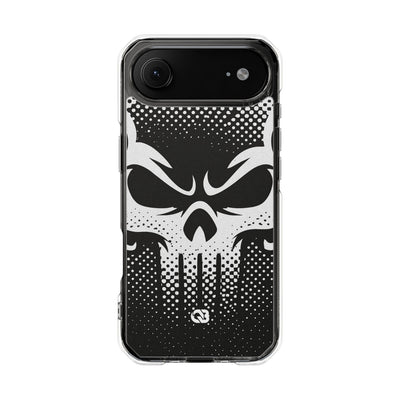 Phantom Halftone · Clear Impact Magnetic Phone Case for iPhone ·  Black